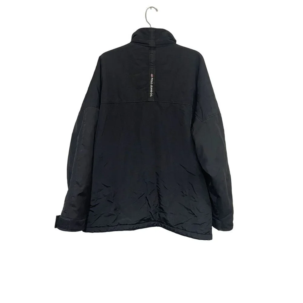 Ralph Lauren Polo Jeans Co. Men's‎ Vintage Black Casual Jacket Coat Size Large